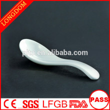 PT-LD-1302 new design ceramic porcelain spoon for restaurant hotel